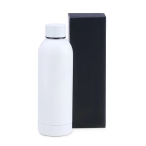 Garrafa Em Inox Parede Dupla - Branca - 500 Ml