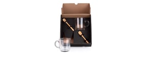Kit Canecas Com Colheres - 4 Pçs