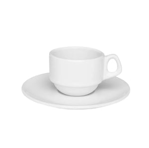Xicara de Cafézinho Branca 75ml com Pires      