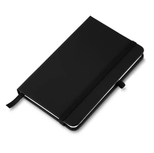 Caderneta Moleskine com Suporte para Caneta - com Pauta - 14x21cm      
