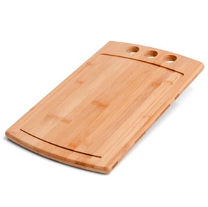 Tábua Para Churrasco Em Bambu Supreme 3 Furos      Pedido mínimo de 30 peças