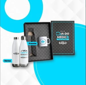 Kit Dia do Médico - Garrafa E Caneca - 2 Peças      Pedido mínimo de 10 peças