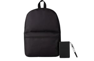 Conjunto Mochila, Bloco e Caneta - 3 Peças      Pedido mínimo de 20 peças