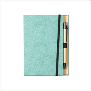 Bloco de Anotações com Autoadesivos e Caneta      