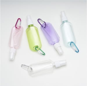 Frasco Plástico 100ml com Mosquetão      