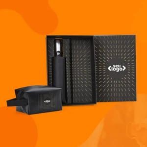 Kit Necessaire e Guarda-Chuva - 2 Peças      Pedido mínimo de 12 peças