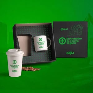 Kit SIPAT - Com Copo e Caneca Em Fibra De Bambu
