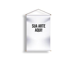 BANNER COM BASTÃO E CORDINHA - 90x120cm      