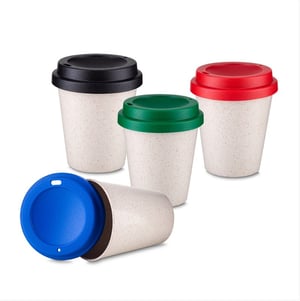 Copo Fibra de Arroz 350ml - Compacto      