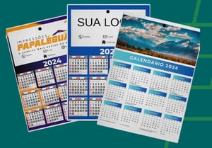 CALENDÁRIO 2026 DE PAREDE COM FURO      