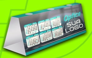 CALENDÁRIO 2026 DE MESA  PORTA CANETA | 15X8,5      