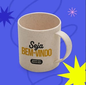 Caneca Em Fibra De Bambu - 350 Ml      Pedido mínimo de 100 peças