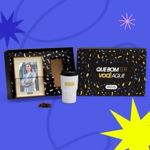 Kit Copo Térmico E Porta Retrato - 2 Peças      Pedido mínimo de 15 peças