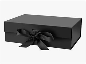 Caixa Embalagem de Presente com Laço e Imã Caixa Embalagem para Presente, com laço de cetim e imã para fecho. 22x16x9cm    