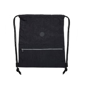 Mochila Saco Nylon Impermeável Nylon impermeável e alças de nylon. Conta com bolso frontal com fechamento em zíper e detalhe em plástico no puxador Altura:  44 cm  Largura:  41,5 cm    