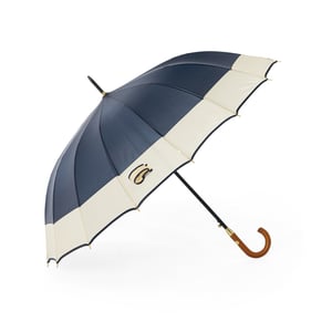 Guarda-chuva Automático Poliéster, estrutura metálica com 16 varetas e pegador em madeira (CxL):  Diâmetro: 114 cm    