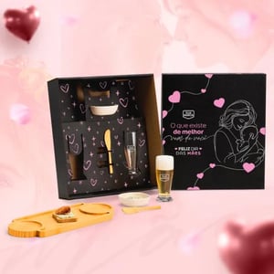 Kit Para Petisco E Cerveja - 7 Pçs Bambu, Fibra de Bambu e Vidro Base: 33x13,1x1,5 cm | Cumbuca: 9,5x9,5x3 cm    Pedido mínimo de 10 peças