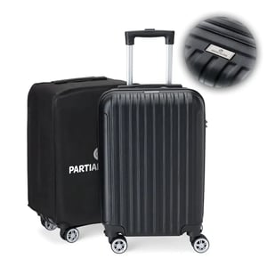 Mala De Viagem Em Abs Rígido Com Rodinhas 360º - 37L ABS Rígido Preto 54x34x23cm / Altura com alça aberta: 96,5cm    Pedido mínimo de 5 peças