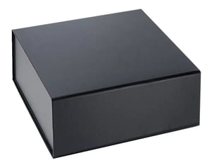 Caixa Embalagem de Presente - Fechamento Magnético Revestimento externo e interno em Colorplus Preto Comprimento 18cm x Altura 7cm x Largura 18cm    