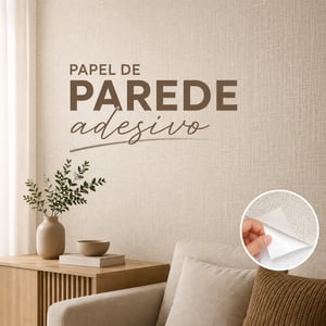 Papel de Parede - Adesivo Vinil Branco     