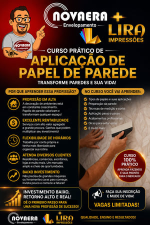 Curso Aplicação de Papel de Parede      