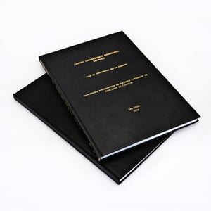 Encadernação Capa Dura Profissional para TCC, Monografia e Trabalhos Acadêmicos | Com Logo | PRODUÇÃO | 5 Dias Úteis