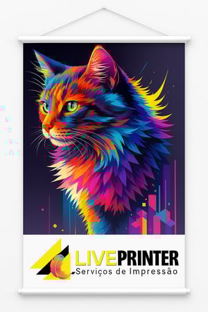 Banner - Mesmo Dia - URGENTE Lona Fosca 440gr Personalizado 4x0 - Só Frente   