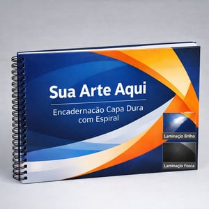 Capa Dura Personalizada com Espiral - A3  A3 4x0 - Só Frente   