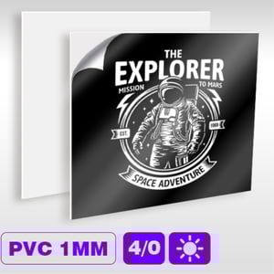 PS | PVC 1mm 4/0 - Impressa Placa de PS 1mm Personalizado 4x0 - Só Frente  Corte Especial Impressão UV - CMYK