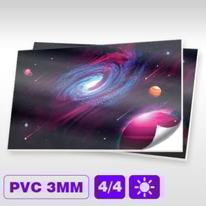 PS | PVC 3mm 4/4 - Impressa Placa de PS 3mm Personalizado 4x4 - Frente e Verso  Corte Especial Impressão UV - CMYK