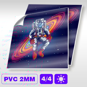 PS | PVC 2mm 4/4 - Impressa Placa de PS 2mm Personalizado 4x4 - Frente e Verso  Corte Especial Impressão UV - CMYK