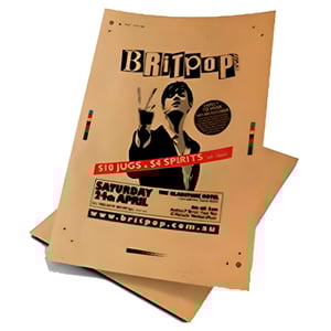 Kraft Adesivo SRA3 Kraft Adesivo 30 x 42 4x0 - Só Frente  Sem Acabamento Impressão Digital Laser