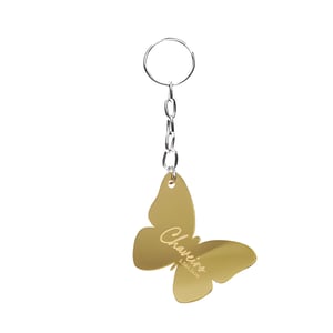 Chaveiro Borboleta 5,9x3 Acrílico  2mm 0.59x0.3 1/0 - Gravação Laser   Corte e Gravação a Laser