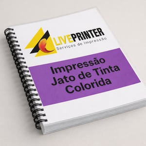 Apostila Colorida Jato de Tinta Simples | até 400 páginas  | Live Printer Niterói Sulfite 75gr A4 4x4 - Frente e Verso  Encadernação Espiral 