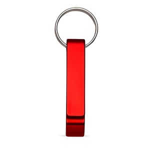 Chaveiro Abridor - Vermelho - Personalizado Chaveiro em Alumínio 4.9x0.85 1/0 - Gravação Laser   