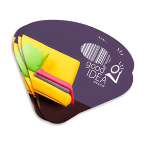 Ventarola / Abanador Papel Triplex 250g/m² 24.5x21.5 4x4 - Frente e Verso Verniz UV Frente e Verso 1/1 Faca Padrão Impressão Offset