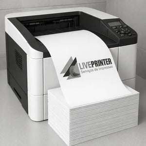 Impressão A4 - P/B - Só Frente Sulfite 75gr A4 1/1 - Preto frente e verso   Impressão Monocromática