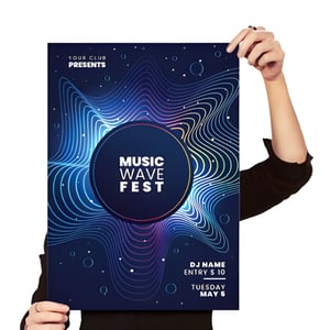 Cartaz A3 28x42cm | Couché 115gr Papel Couché 115gr A3 - 28x42cm 4x0 - Só Frente   Impressão Offset