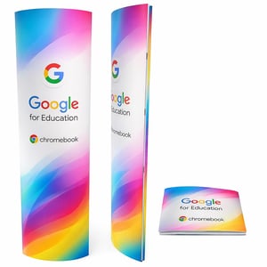 Totem Elíptico - 50 x 150 cm Papel Duplex 300gr 0,50 x 1,50 m 4x4 - Frente e Verso   Impressão UV - CMYK