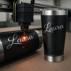 Copo Térmico Personalizado a Laser em Aço Inox – Gravação Permanente em Niterói e São Gonçalo Copo Térmico Personalizado Gravação a Laser   Gravação Laser