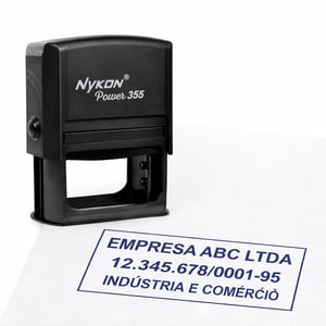 CARIMBO  ||  NYKON 355  ||  60X40MM - Carimbo CNPJ Carimbo automÁtico - color - genc 60X40MM 1/0   
