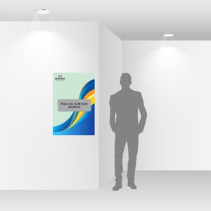 Placa em ACM 3mm 60x90cm
