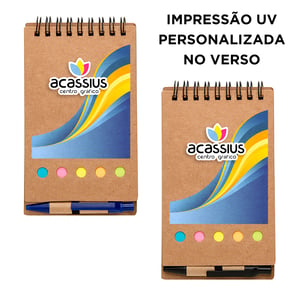 Bloco de anotações com post-it 8,8x15,8cm