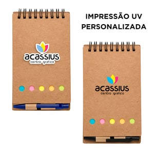 Bloco de anotações com post-it 8,8x15,8cm