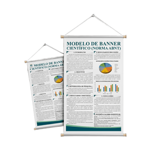 Banner em Papel 120g (80x60cm) Papel offset 120g     