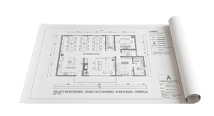 Plotagem A2 Monocromática (P&B) Papel offset 75g/120g 42 x 59,4 cm    Melhor uso: Plantas de prefeitura, diagramas estruturais, cortes e elevações técnicas.