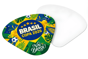 AV001 Ventarola / Abanador Triplex Supremo Suzano 300g 21.5x21.5cm 4x0 (Apenas Frente)  Corte e Vinco Personalização a sua escolha!