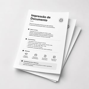 Impressão Inkjet A4 Preto e Branco Papel Offset 75g/m² (A4) 210x297mm P/B somente frente Sem revestimento Sem acabamento Jato de tinta