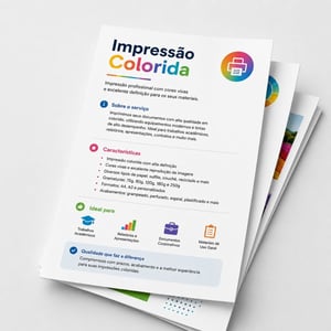 Impressão Inkjet A4 Colorido Papel Offset 75g/m² (A4) 210x297mm Colorida Somente Frente Sem revestimento Sem acabamento Impressão Inkjet Pigmentada