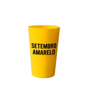 Copos Ecológicos Setembro Amarelo  Capacidade - 500ml Silk ou Transfer   